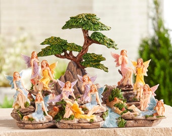 Miniature Garden - Enchanted Garden Fairies - Set of 12 - Miniature Fairy Garden Supplies
