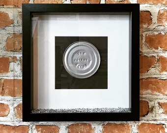 Tin 10 Year Anniversary Embossed Frame