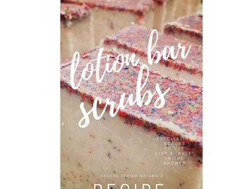 Make your own Lotion Bar Scrubs - Recipe and Tutorial Guide for DIY - Easy Lotion Bar Buff - Shower Scrub DIY Tutorial