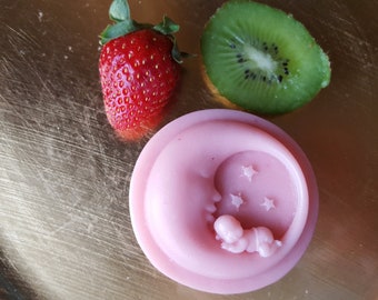 Kiwi Strawberry Rhubarb Moon Baby Soap