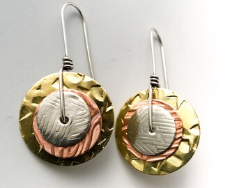 Everyday Earrings, Simple Earrings, Handmade Earrings, Dangle Earrings, Colorful earrings, Boho Earrings