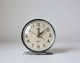 Vintage alarm clock, Mebus clock with alarm function, alarm clock, made in Germany, Aufziehbar, mechanical watch