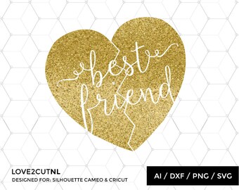 Free Free 78 Best Friends Broken Heart Svg SVG PNG EPS DXF File