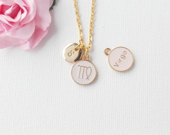 Virgo Zodiac Sign Astrology Necklace, Virgo necklace, star sign necklace, star sign necklace, august and september birthday / GFDISCVIRGO