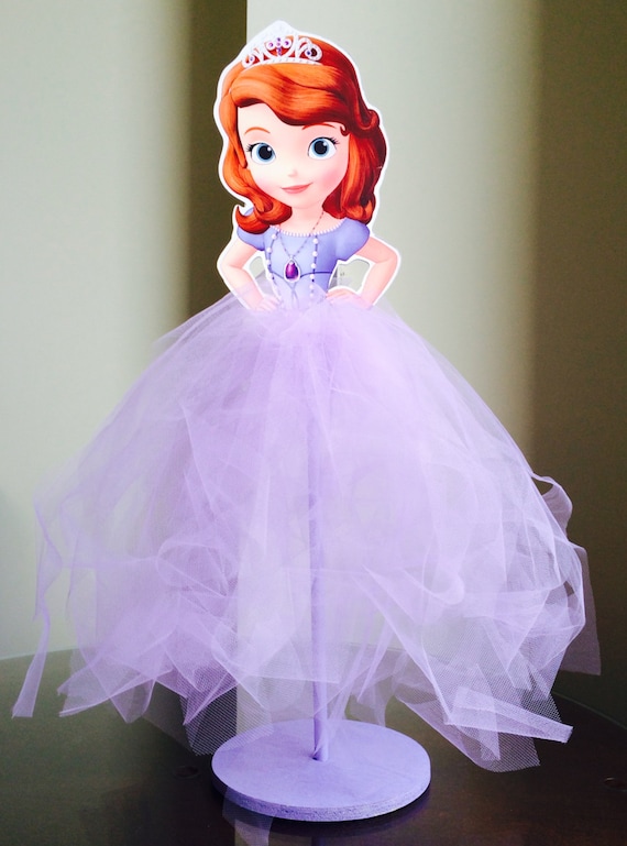 Items similar to Sofia the First Wood Centerpiece with Tutu for ... Items similar to Sofia the First Wood Centerpiece with Tutu for ...