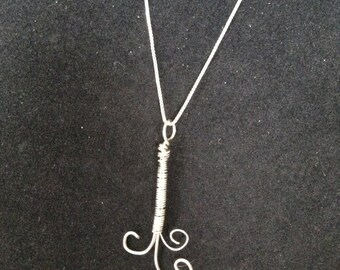 Silver Wire Wrapped Pendant