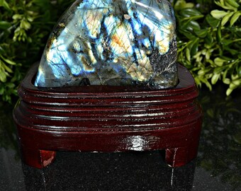 Polished Labradorite With Stand For Display
