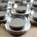 One Petit Brushed Matte Silver Lockets With 15mm Bezel Setting, 15mm locket, silver locket, diy locket, locket, lockets