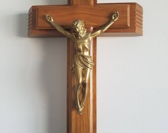 Sick Call Crucifix With Holy Water Bottle and Candles