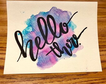 Hello there 4 by 5 card