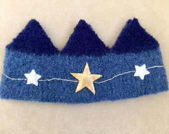 Felted Wool Crown Birthday Dress Up Waldorf