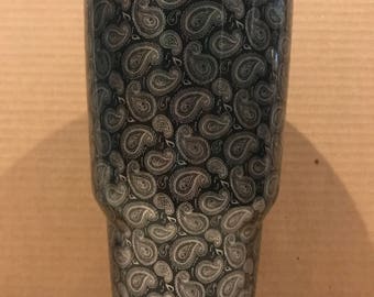 Black Paisley 30 oz. Tumbler