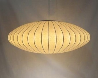 Mid Century Modern Era, George Nelson for Howard Miller, Original Hanging Saucer Bubble Light, ca 1950s