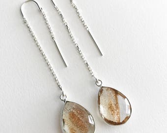 Phoenix Sterling Silver Ear Threads