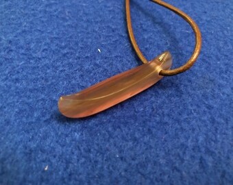 Handcrafted canoe necklace