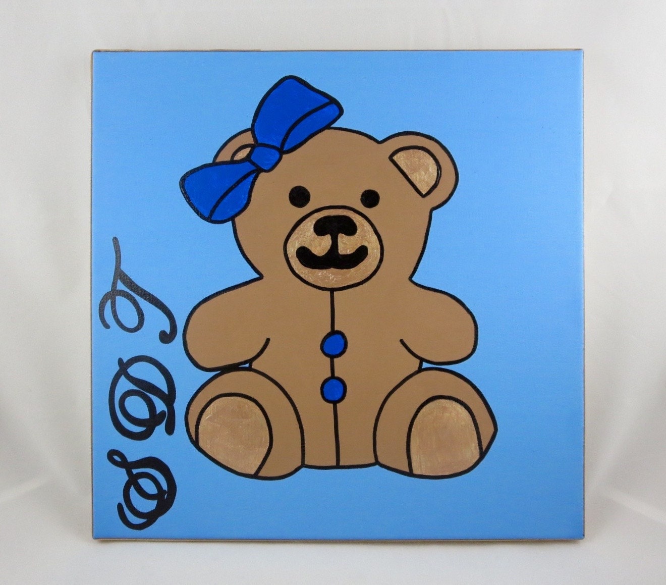 Hand Painted Sigma Delta Tau Mascot12x12 Canvas Official