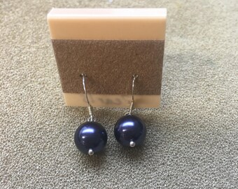 WEVENI Blue Pigeon Acrylic Dangle Earrings - Cute Bird Drop Jewelry Gift For Women & Girls