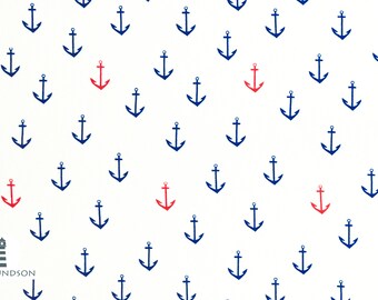 Fabric Bio Birch interlock jersey anchor Saltwater