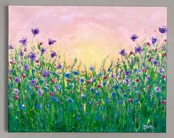 Sunrise Over Wildflowers