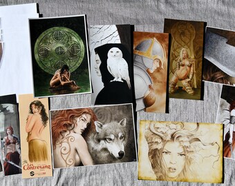 Set of postcards fantasy