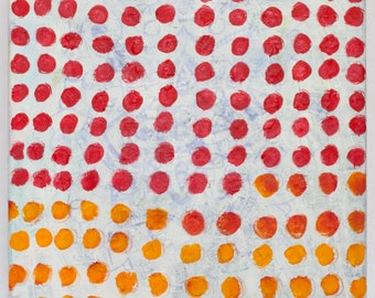Colorful abstract acrylic painting