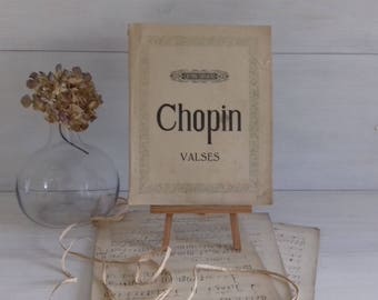 Collection waltzes Chopin Editions Choudens 1928 old sheet music antique sheet music, Paris France
