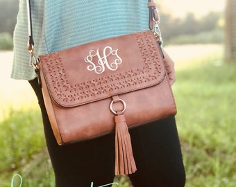 Monogram Crossbody | Monogram Bag | Embroidery Purse | Personalized Handbag | Personalized Crossbody | Monogram Clutch | Flapover