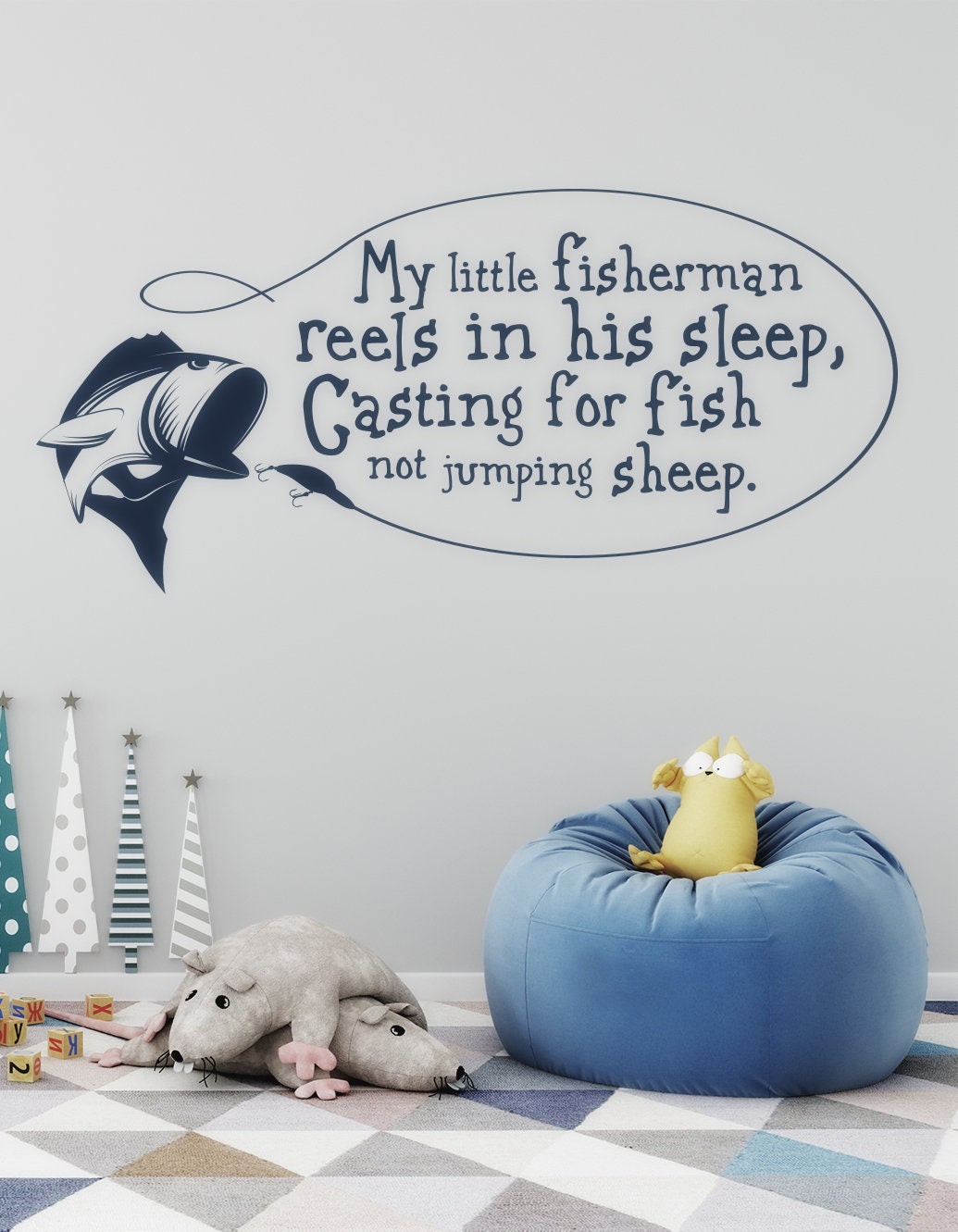 Fishing Wall Decal Wall Decals Nursery Fishing Nursery