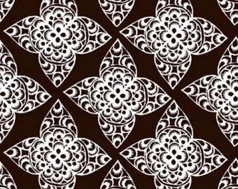 Ty Pennington Home Decorator Weight Fabric, Lace in Espresso, Impressions Collection, 1 Yard
