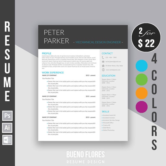 Masculine Resume Template Masculine Resume Template