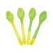 Curve Crazy Color Changing Spoons - Yellow to Green - Changes Colors When Cold - Many Sizes & Colors! Fast Shipping! Frozen Dessert Supplies