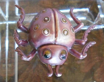 1940's Lavender Plastic Beetle