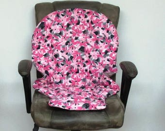 Graco Duodiner or Graco Blossom chair pad baby accessory replacement pad chair cushion trendy kids furniture feeding chair pad pink pinwheel