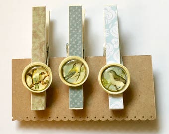 Decorated Clothespin Magnets