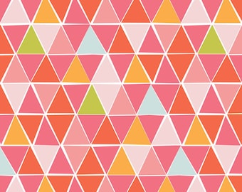 Fabric canvas American organic cotton - Monaluna designer Jennifer Moore - mosaic - by 50cm (110 x)