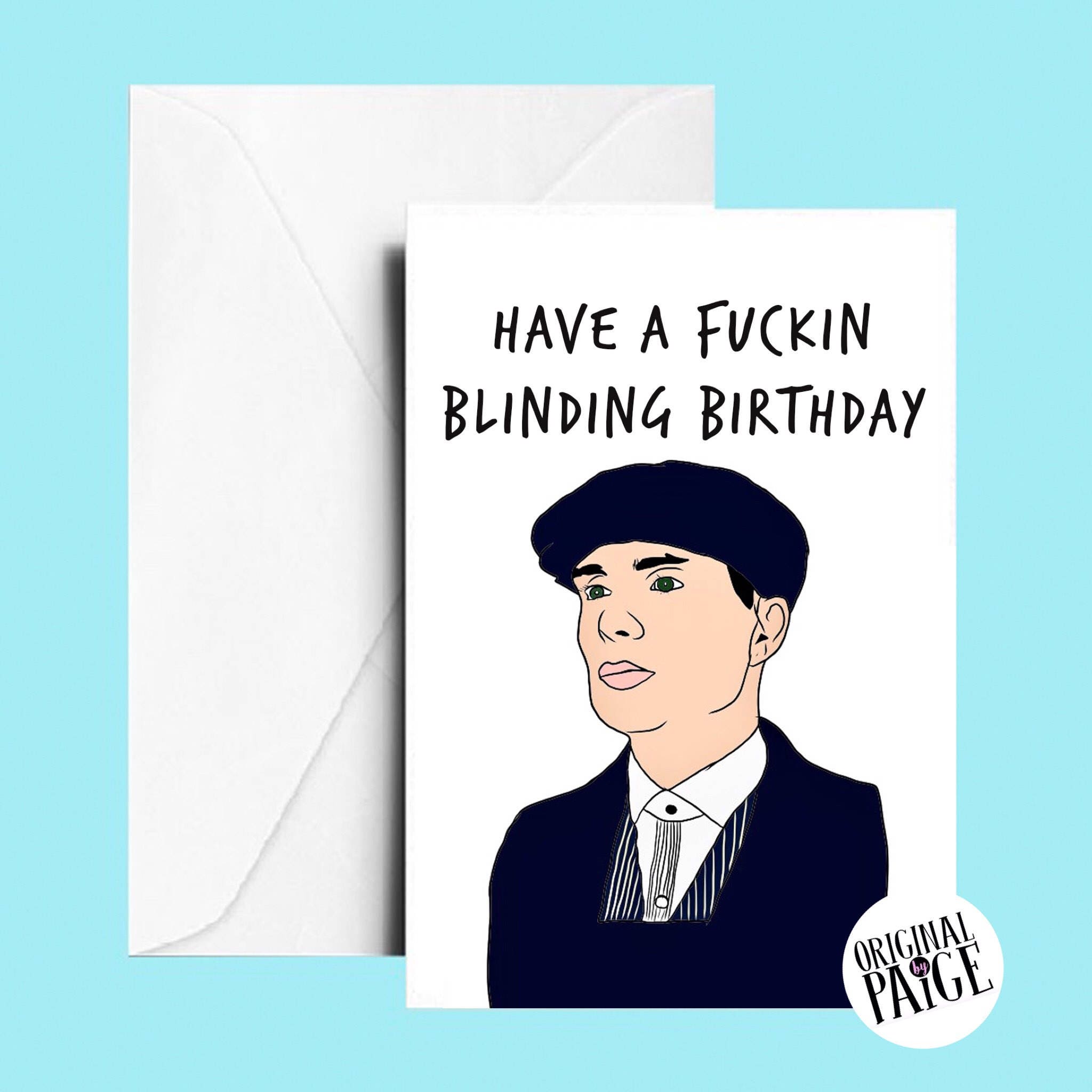 Peaky Blinders Birthday Card 