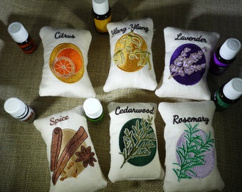 Essential Oils Sachets (set of six)