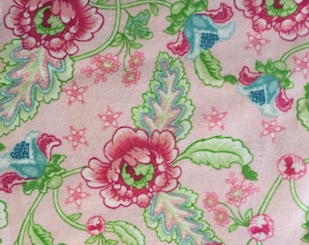 Floral Flannel, Floral Fabric By The Yard, Fabric BTY, Craft Fabric, Quilting Fabric, Flannel Fabric, Baby Fabric
