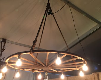 Wagon Wheel Lamp