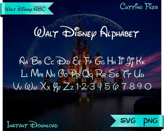 Walt disney font svgdxf/Walt disney alphabet /Walt disney