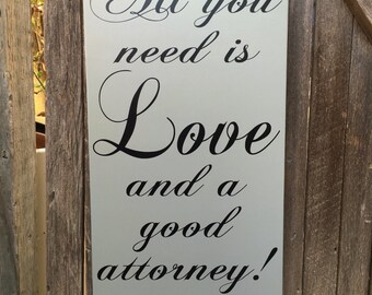 All You Need Is Love and a Good Attorney Divorce Gift