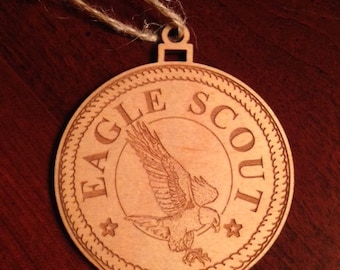 Ornament-Scout Eagle - Laser Engraved