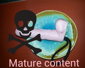 Penis soap, soap on a rope, veins large size, dildo soap, novelty soap, bachelor party, bachelorette party gift, same penis forever