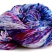Blue Magenta Hand-dyed Sock Shawl Fingering Weight Yarn, hand dyed wool, shawl yarn, wool sock yarn - Cannonball