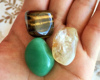 Money Crystals Set Stones for Prosperity and Success / Healing Crystal Stones