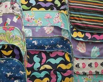 Half Dozen Girl Assorted Cloth Wipes