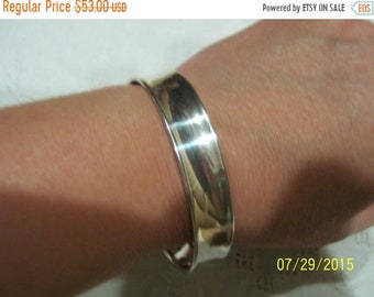 SUMMER SALE 20% OFF, Vintage Cuff. Sterling silver.