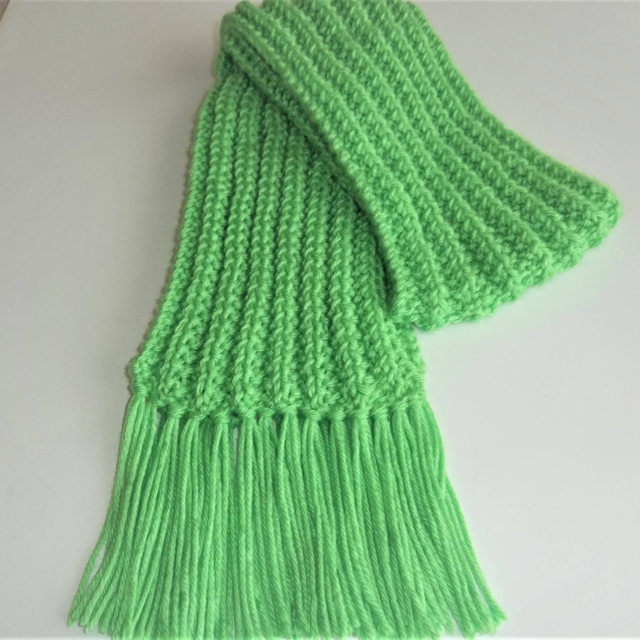 Knit Scarf Child's Knitted Scarf Toddler's Hand