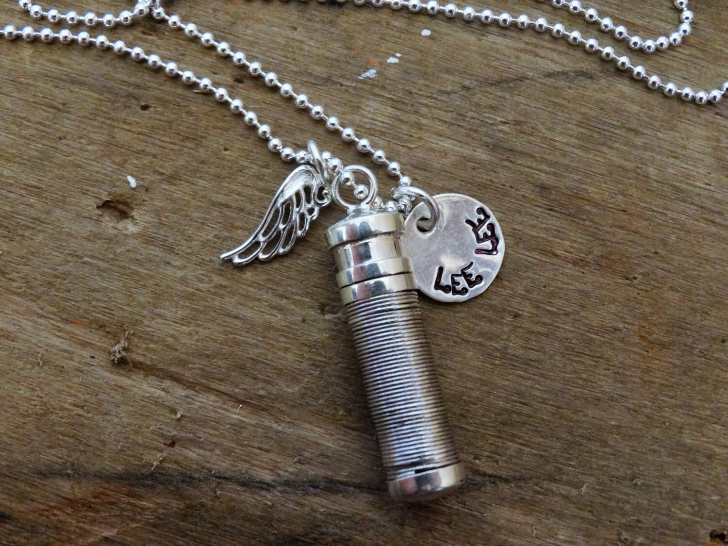 Sterling Silver Urn for ashes Jewelry Pendant custom cremation