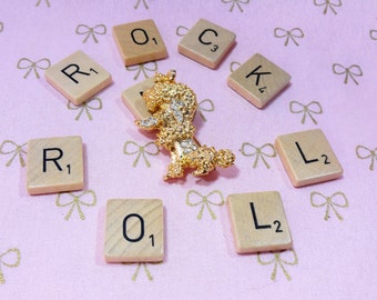 Poodle Pin Retro